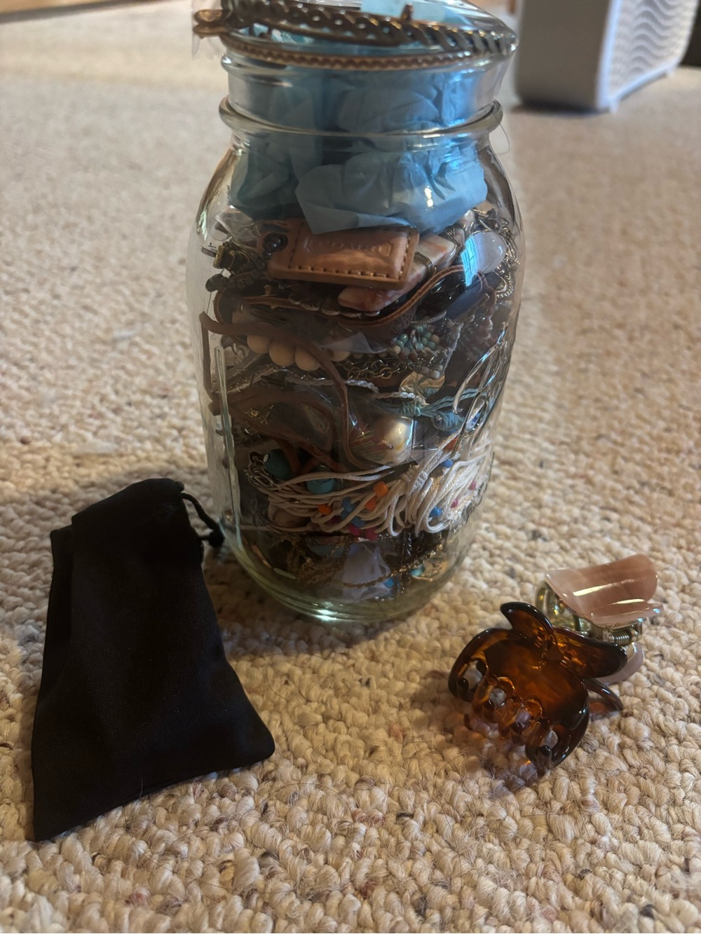 Mystery Jewelry Jar BOHO delight! Over 85 pieces! All wearable! Large jar!